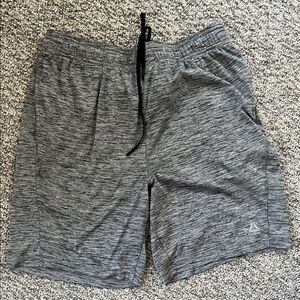 Reebok Men's Heathered Gray Athletic Shorts